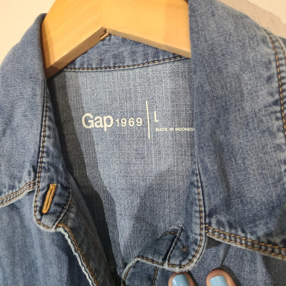 Gap Women's Blue Denim Dress - Picture 3 of 4